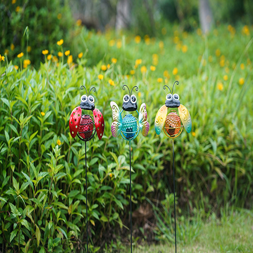 Lighting Insect Solar Garden Ornament Waterproof Plug In Decoration