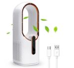 HOMEFISH Leafless Fan Room Humidifier USB Rechargeable Air Cooler 3 Gear