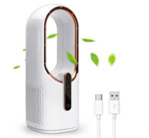 Quality HOMEFISH Leafless Fan Room Humidifier USB Rechargeable Air Cooler 3 Gear wholesale