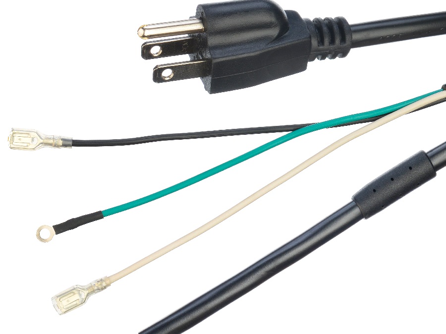 Power Cords Extension Cords ETL Standard Power Cord BROWN Length 5FT/OEM Black Plug Socket 2 Pin Power Cord for Home Appliance
