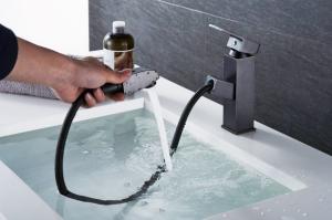 Quality High Body Black Square Brushed ODM Vintage Bathroom Faucets wholesale
