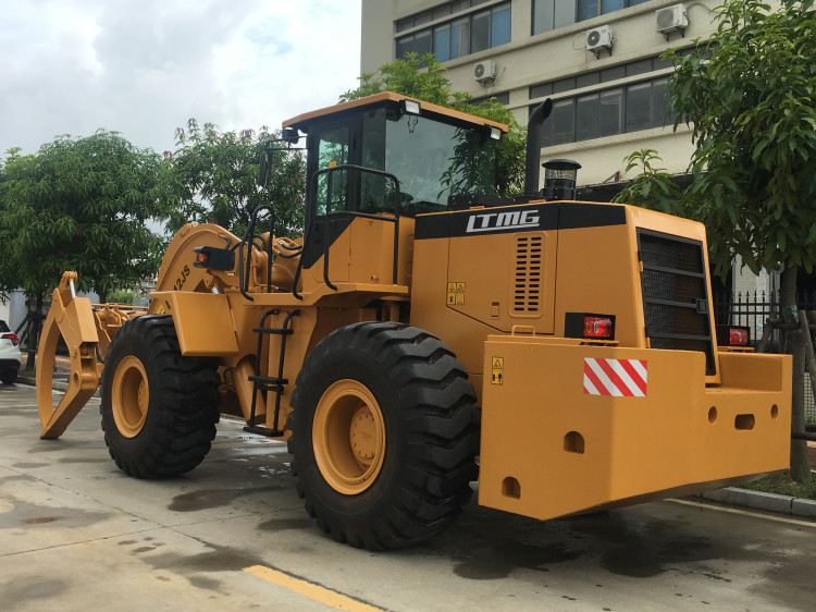 12 Ton Grapple Large Front End Loader With Air Conditioner 199kw Rated Engine Power