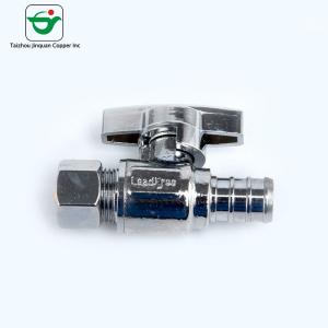 Quality Manual 200Psi Brass Stop Valve Female / Male Thread wholesale