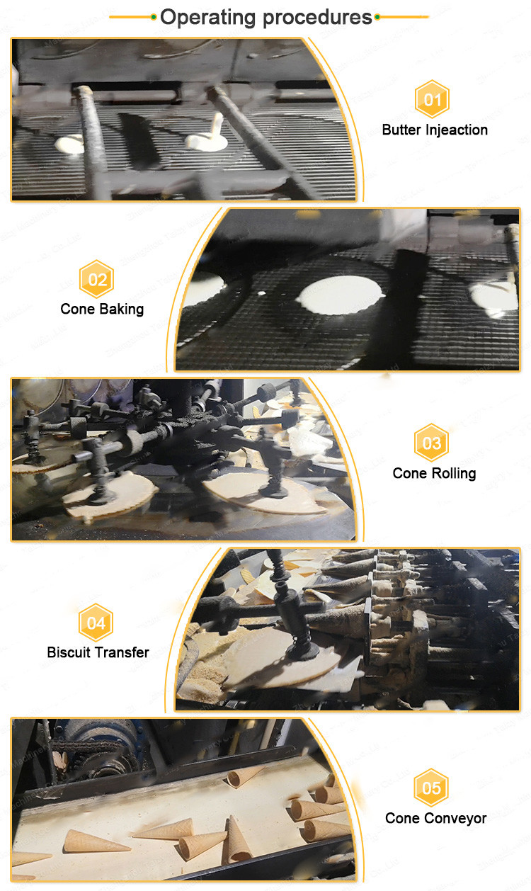 Commercial Automatic 7500pcs/h Sugar Cone Making Machine