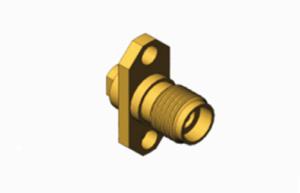 Quality Brass K2.92 Female 2-hole Flange RF Coaxial Connector for 2#Semi-rigid/flexible Cable wholesale