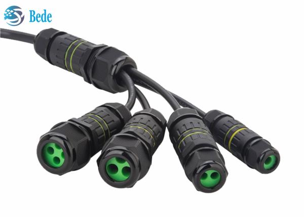 Waterproof Cable Connectors IP68 4 Pins Output 2~4 Wires For Musical Fountain