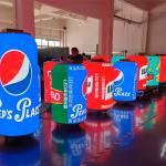 Can Shaped Indoor Outdoor Advertising Led Display Screen P2 Full Color