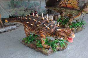 Quality Rainproof Realistic Animatronic Dinosaur , Artificial Dinosaur For Green Park wholesale