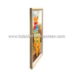 27'' Wall Mounted Digital Signage Android Media Player Display Wood Frame