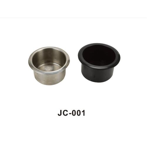 60mm high plastic cup for sofa accessories black durable plastic cup JC-001
