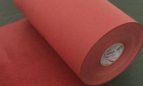 0.25mm Die Cut Mylar Wood Pulp Cotton Fiber Paper Insulation Red Rigid Shape
