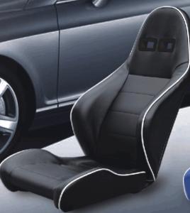 Quality Unadjustable Durable PVC Sport Racing Seats Pair + Slider 1 Year Warranty wholesale