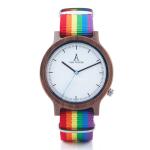 ALK Vision Pride Rainbow Top Wood Watches Dropshipping Brand Women Mens Wooden