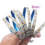 Home 12v 8mm 120leds 12000K Cool White Die-Cutting Board SMD2835 Led Strip Light