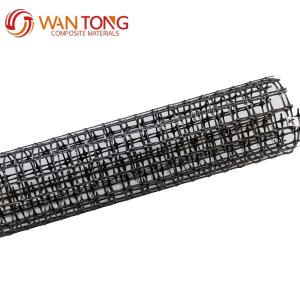 Quality Black PP Biaxial Geogrid for 40-40kn Tensile Strength in General Sea Reclamation Project wholesale