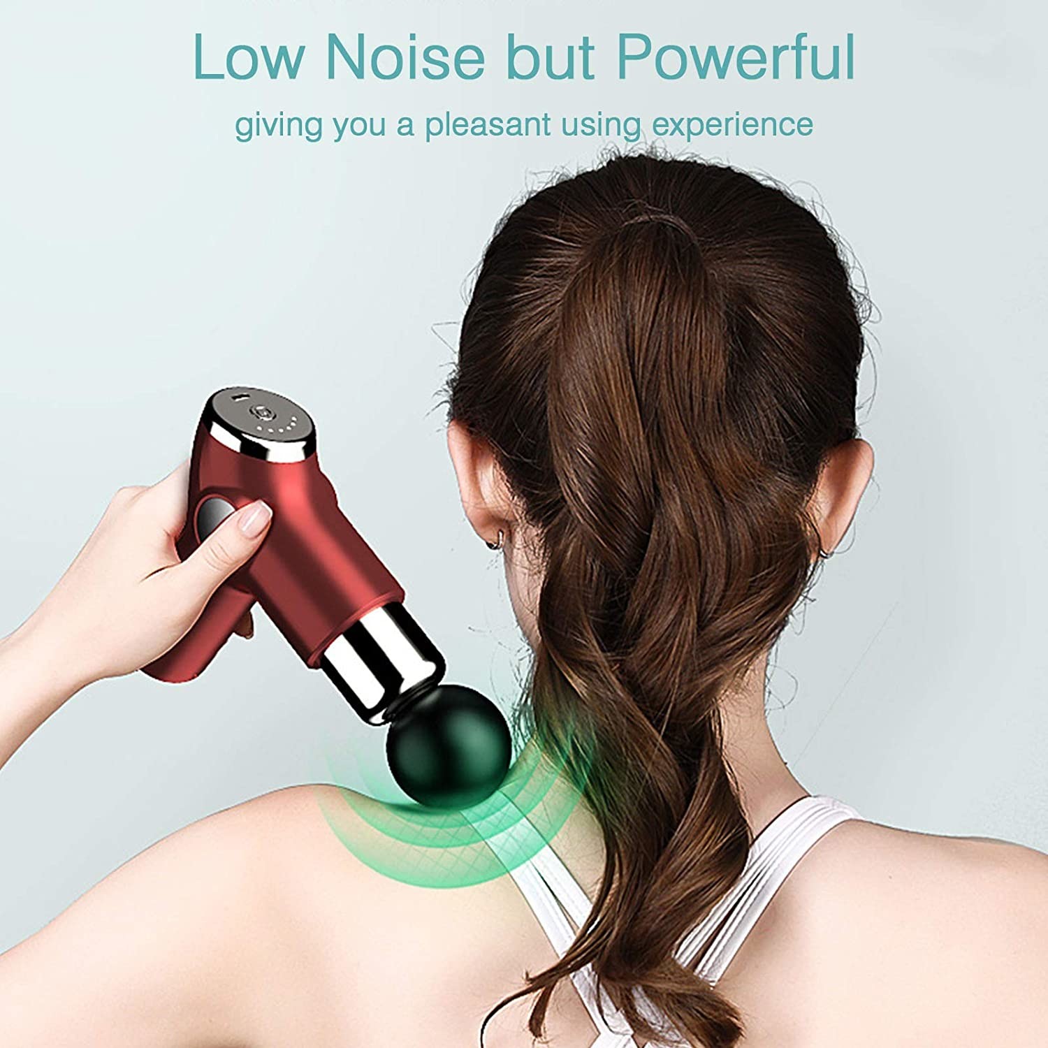 USB Recharging Handheld Muscle Massager Vibrating Body Muscle Relax 2000mAh