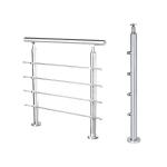 ROHS Iso9001 38mm Stainless Steel Stairs Railing