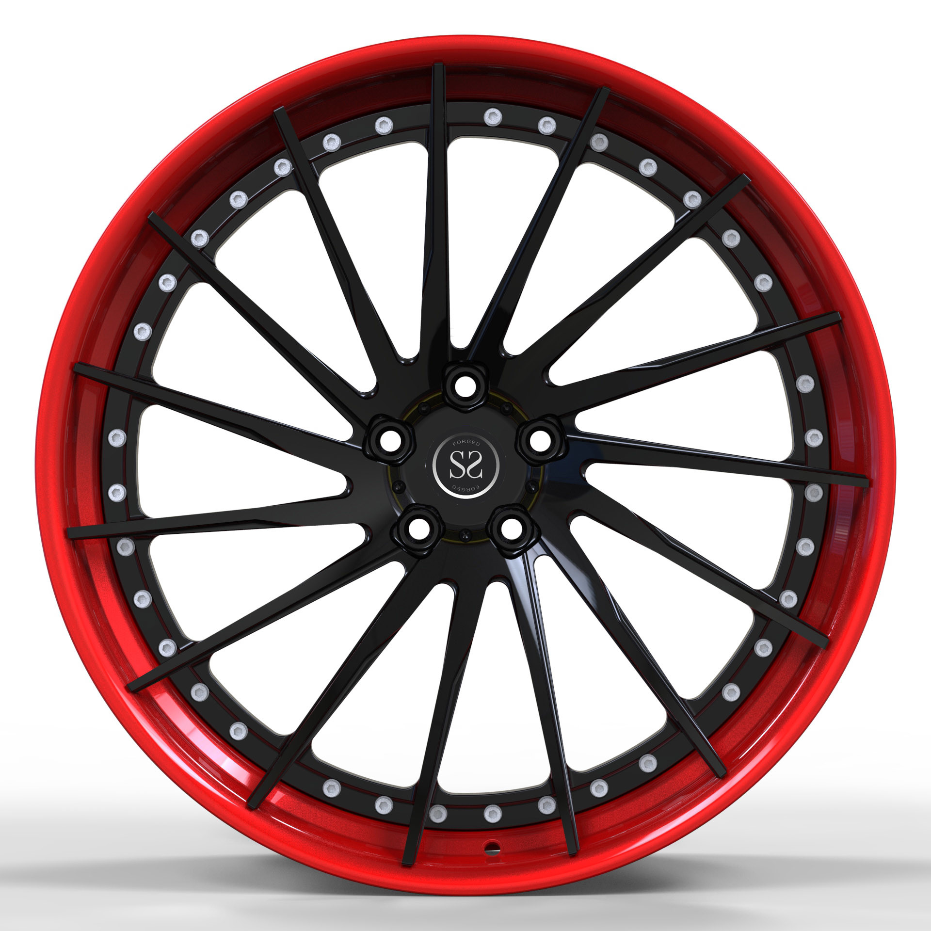 VIA Polished 2 Piece Forged Wheels Super Concave Custom 5x120.65
