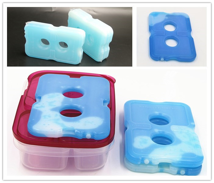 OEM / ODM Freezer Cool Packs Cooling Gel Pack Transparent White With Blue Liquid