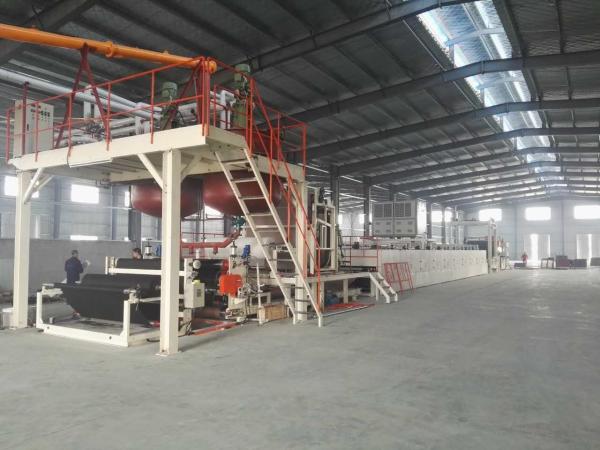 Automatic Tile Production Line / Bitumen Backed Carpet Tiles Water - Cooling