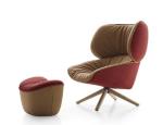 Recliner Italian Designer Classic Modern Luxury Fiberglass Upholstered PU