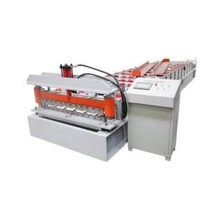 Quality 3 Phase 4kw 380V PPGI Steel Corrugated Sheet Roll Forming Machine Tile Type wholesale