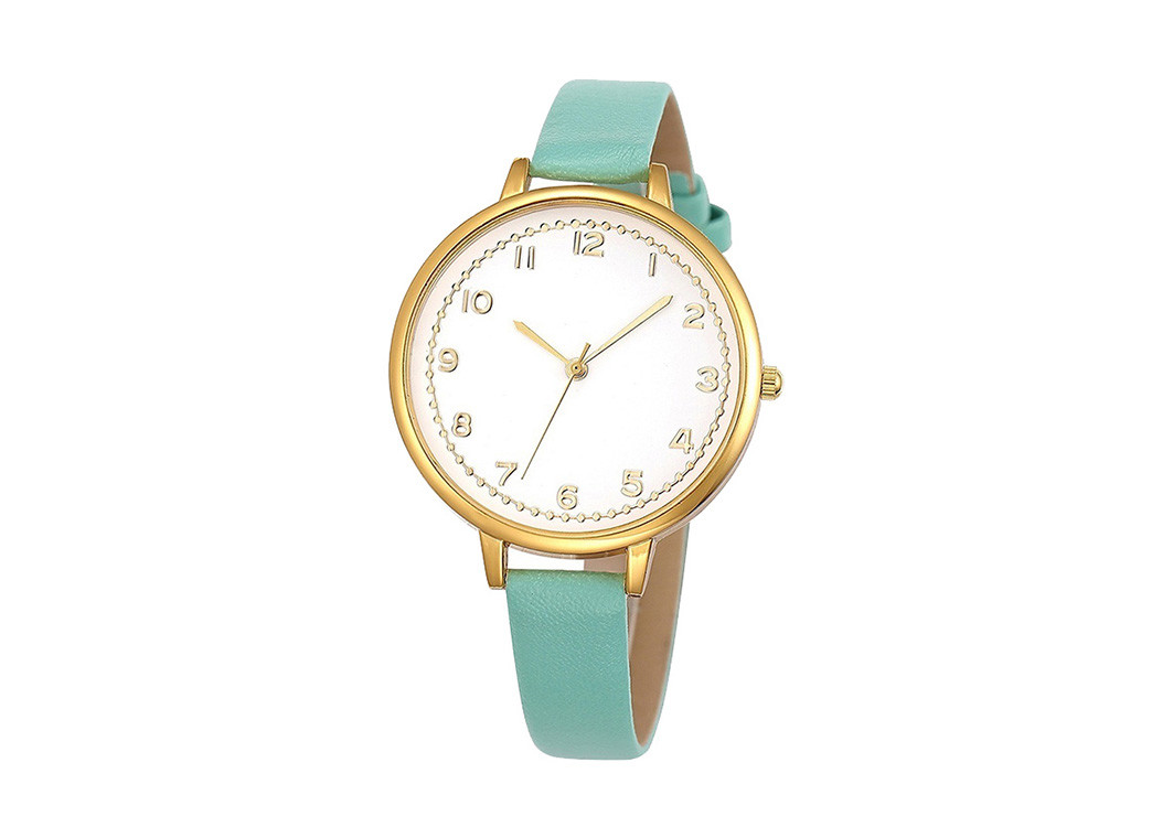 Genuine Leather Timeless Stainless Steel Women Watches Water Resistant