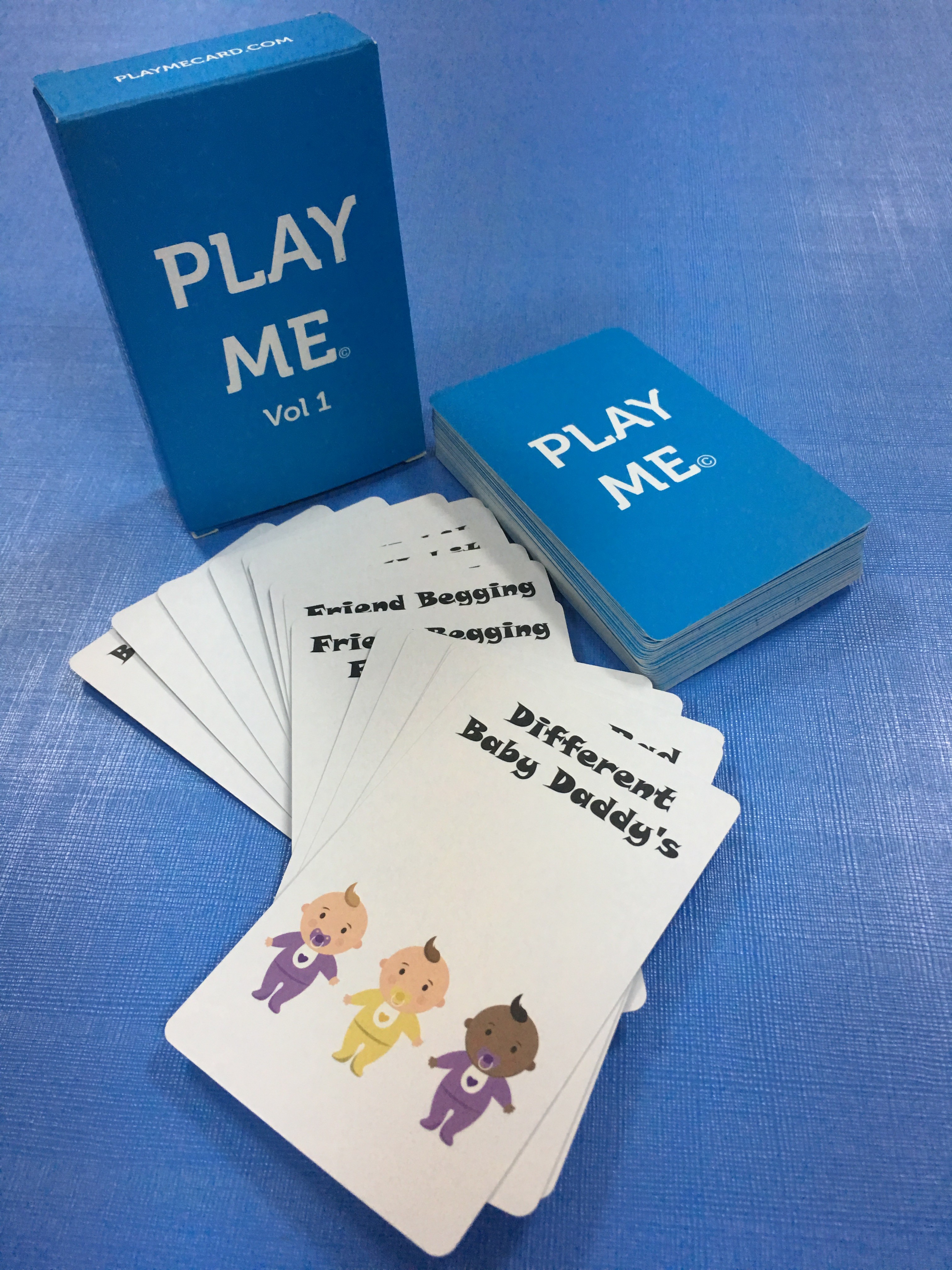 Full Color Custom Printable Cards Educational Playing With Wooden Tin Box