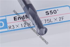 Quality High Tenacity Ball Nose Cutter , HRC50 Aluminium Metal Cutting Tools wholesale
