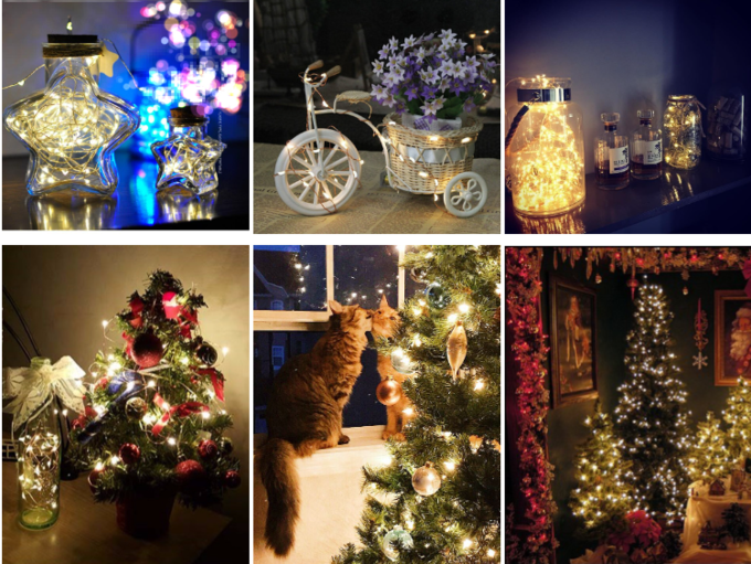 10 Meters Christmas Decorations Ornaments Light String  3500K IP65 2V 1