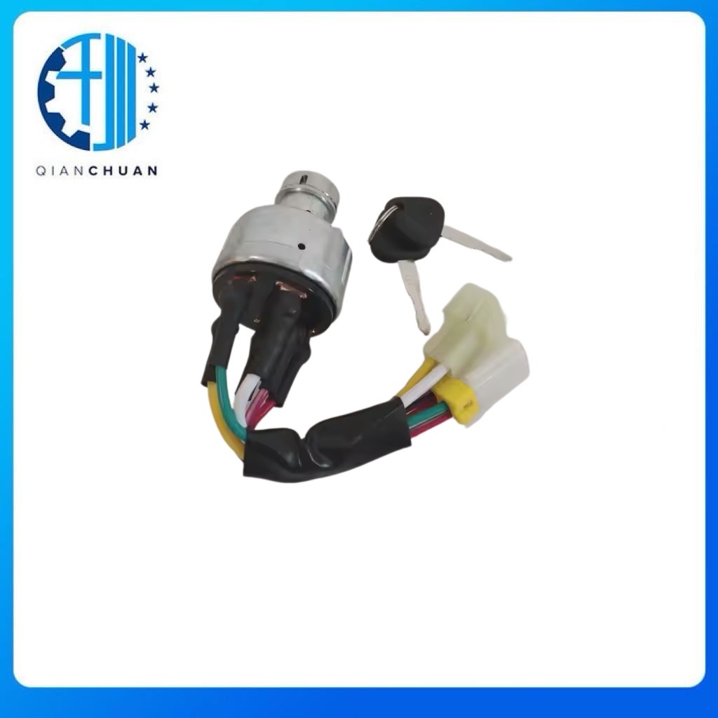 Ignition Starter Switch With Key 14526158 14529152 For EC55 EC210 EC240 Excavator Engine Spare Parts