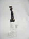 Straight Smoking Water Pipe Tobacco Glass Water Hookah Shisha Pipe 500g