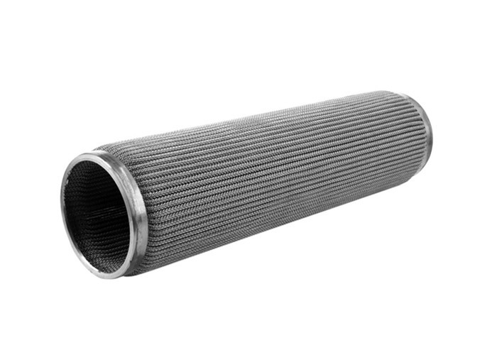 sintered porous Metal Fiber Pleated Filter Element For Industry