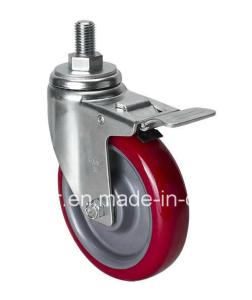 Quality Medium 5&quot; 150kg TPU Caster Wheel 5045-86 with 4mm Thickness and High Load Capacity wholesale