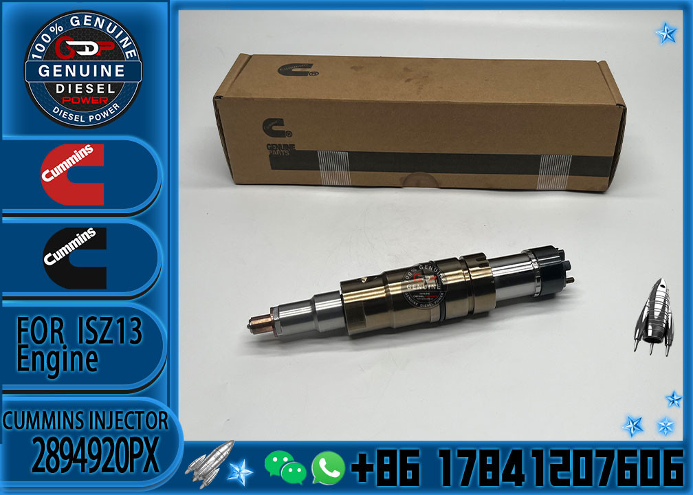 Common rail injector fuel injecto 2894920PX 2058444 2482244 2031386 for ISZ13 Excavator DC09 DC16 DC13