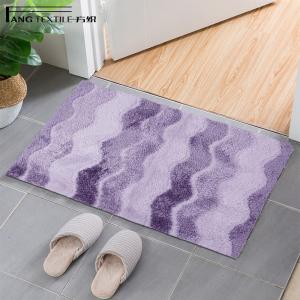 Quality High Absorbent 20x30 Microfiber Bathroom Shower Mat easy cleaning wholesale