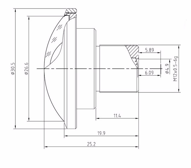 Metal 1.78mm lens wide Angle fisheye lens 180 degrees of entrance guard lens For cctv camera Free shipping
