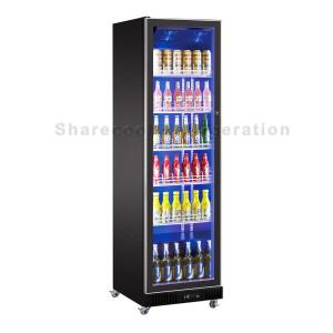 Quality Vertical 418L Commercial Display Refrigerator Double Glazed Door For Shop wholesale