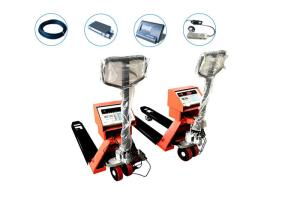 Quality OEM Carbon Steel Hydraulic Trolley Pallet Jack With Weight Scale wholesale