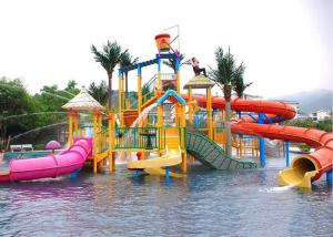 Quality Summer Outdoor Children Water Playground Games Fiberglass Equipment wholesale