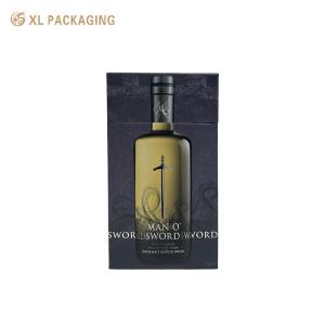 Quality OEM Luxury Triangle Shape Cardboard Wine Bottle Box Rigid Paper Gift Packaging Box wholesale