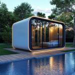 Double Floor 20ft Apple Cabin Luxe Interior Portable Prefab Living House