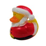 Weighted Bath Toy Christmas Rubber Duck Mini Size Custom Color Eco - Friendly