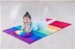 Square Pillow Meditation Blanket Plus Savasana Picnic Tool Bamboo Filling Multi