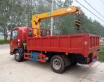 4x2 2 Ton Boom Truck Crane / Light Lorry Mounted Crane With WLY6T46 Gear Box