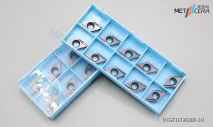 Quality DCGT11T302 CNC Carbide Insert Grounded External Turning Lathe Cutter Tool For Steel Low Feed wholesale