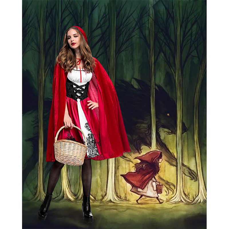 Little Red Riding Hood Party Costumes For Adults Women Cosplay Halloween Costume