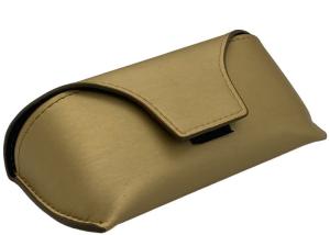 Quality Hook And Loop Soft Leather Glasses Case , Soft Leather Spectacle Cases wholesale