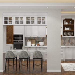 Quality Readymade Kitchen Sink Cupboard Cabinets Frameless Brushed Nickel Hardware wholesale