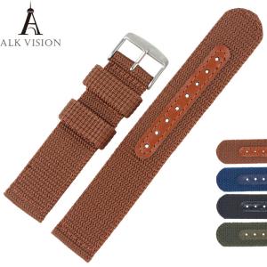 Quality Canvas nylon band for watch watchband sports strap belt for women men watches accessory bracelet wristband diy parts 18 wholesale
